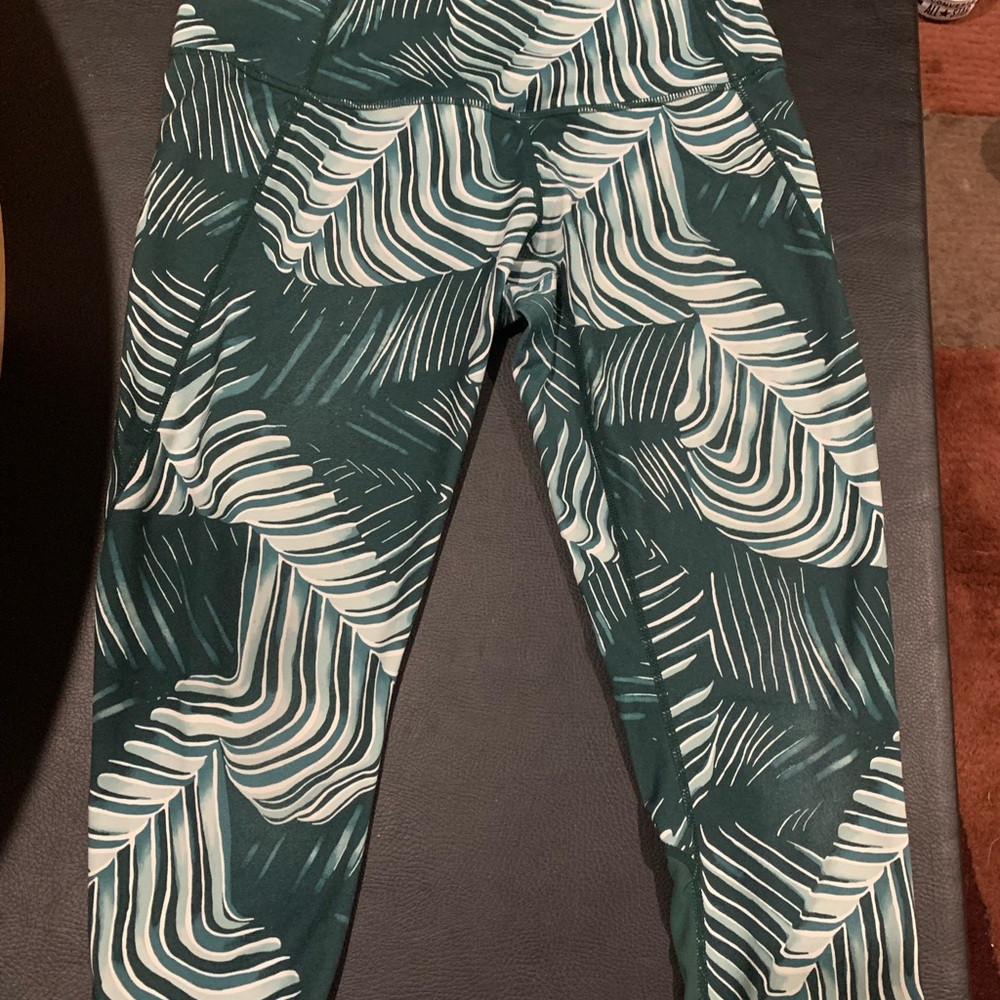 Women’s Green Patterned Leggings